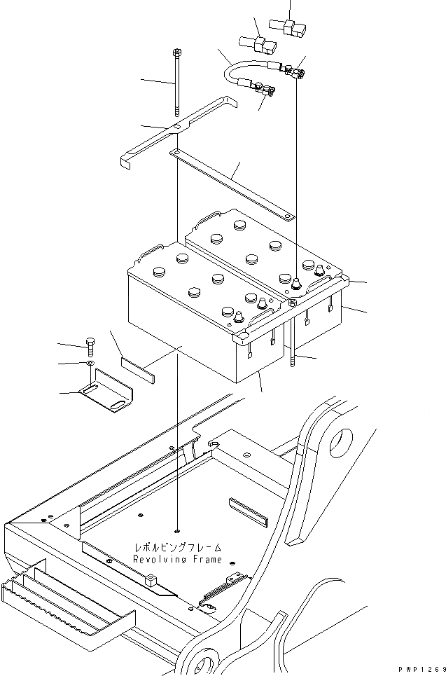 Схема запчастей Komatsu PC240NLC-8K - АККУМУЛЯТОР (ВЫСОК. ЕМК.) (ЖИДКОСТН. ТИПА) E ЭЛЕКТРИКА