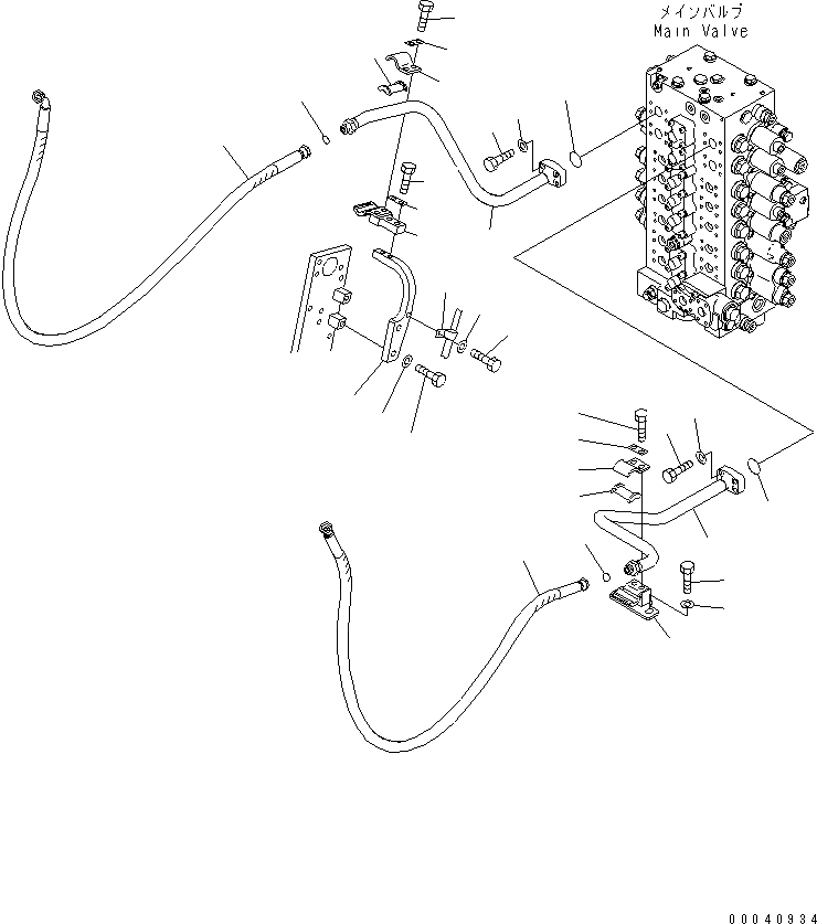 Схема запчастей Komatsu PC240NLC-8K - ДОПОЛН. ГИДРОЛИНИЯ (/) H ГИДРАВЛИКА