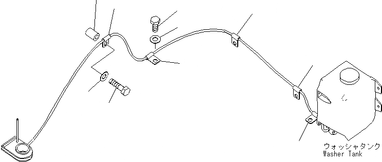 Схема запчастей Komatsu PC240NLC-8K - ОМЫВАТЕЛЬ СТЕКЛА K OPERATORґS ОБСТАНОВКА И СИСТЕМА УПРАВЛЕНИЯ