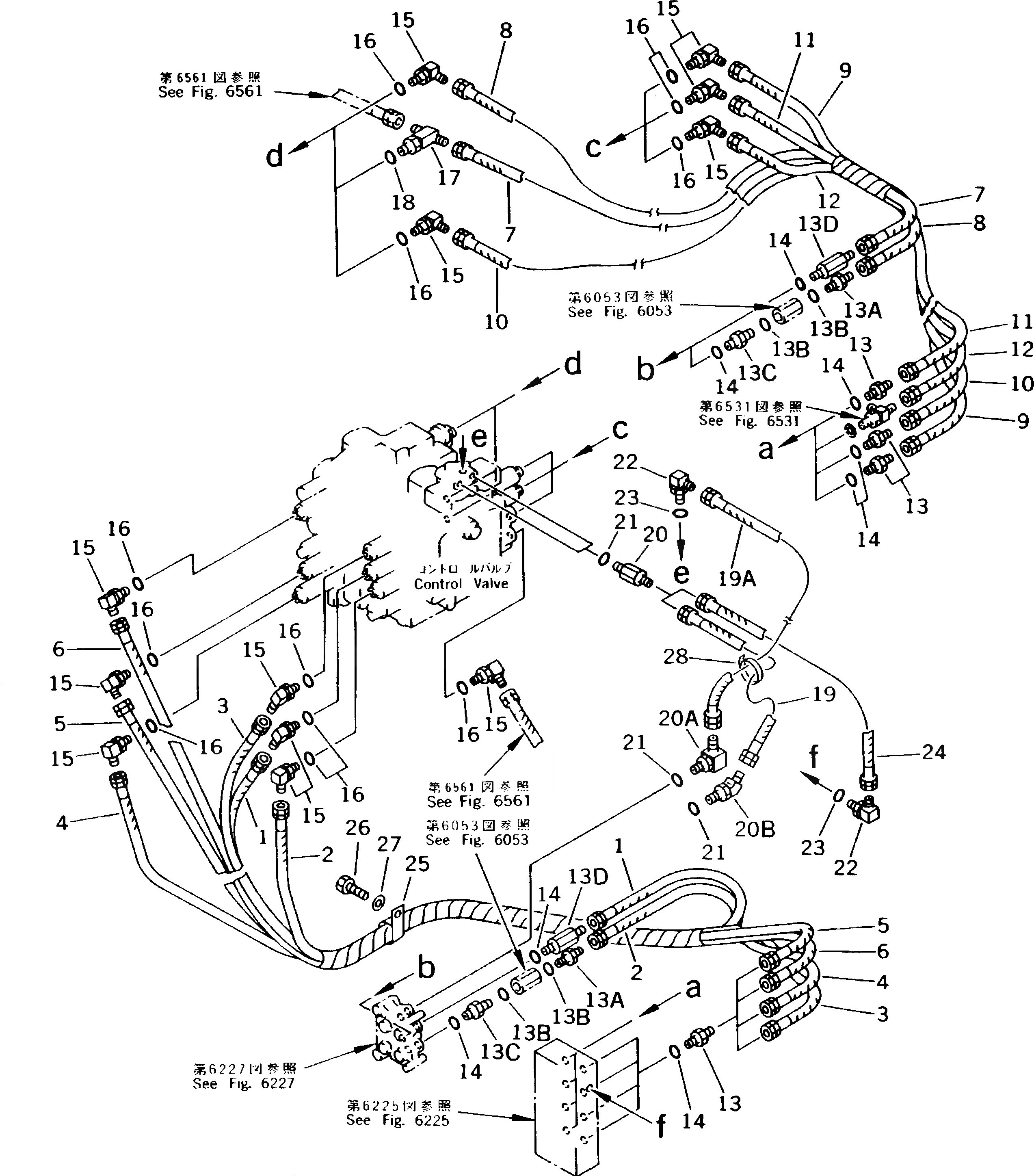 Схема запчастей Komatsu PC240NLC-5K - P.P.C. КЛАПАН ТРУБЫ (SHUTTLE VALV TO/FROM УПРАВЛЯЮЩ. КЛАПАН)(№K-K) УПРАВЛ-Е РАБОЧИМ ОБОРУДОВАНИЕМ