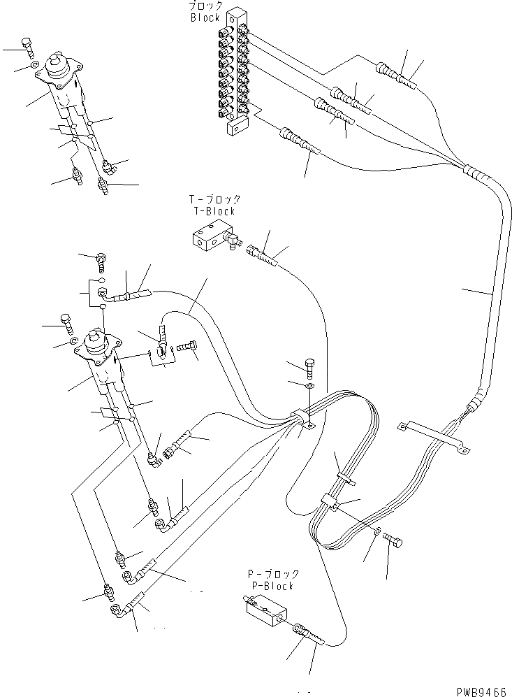 Схема запчастей Komatsu PC250LC-6 - ОСНОВН. КОНСТРУКЦИЯ (РАБОЧАЯ ЛИНИЯ PPC) (КЛАПАН PPCAND ПАТРУБКИ ЛЕВОЙ СТОЙКИ)(№-) КАБИНА ОПЕРАТОРА И СИСТЕМА УПРАВЛЕНИЯ