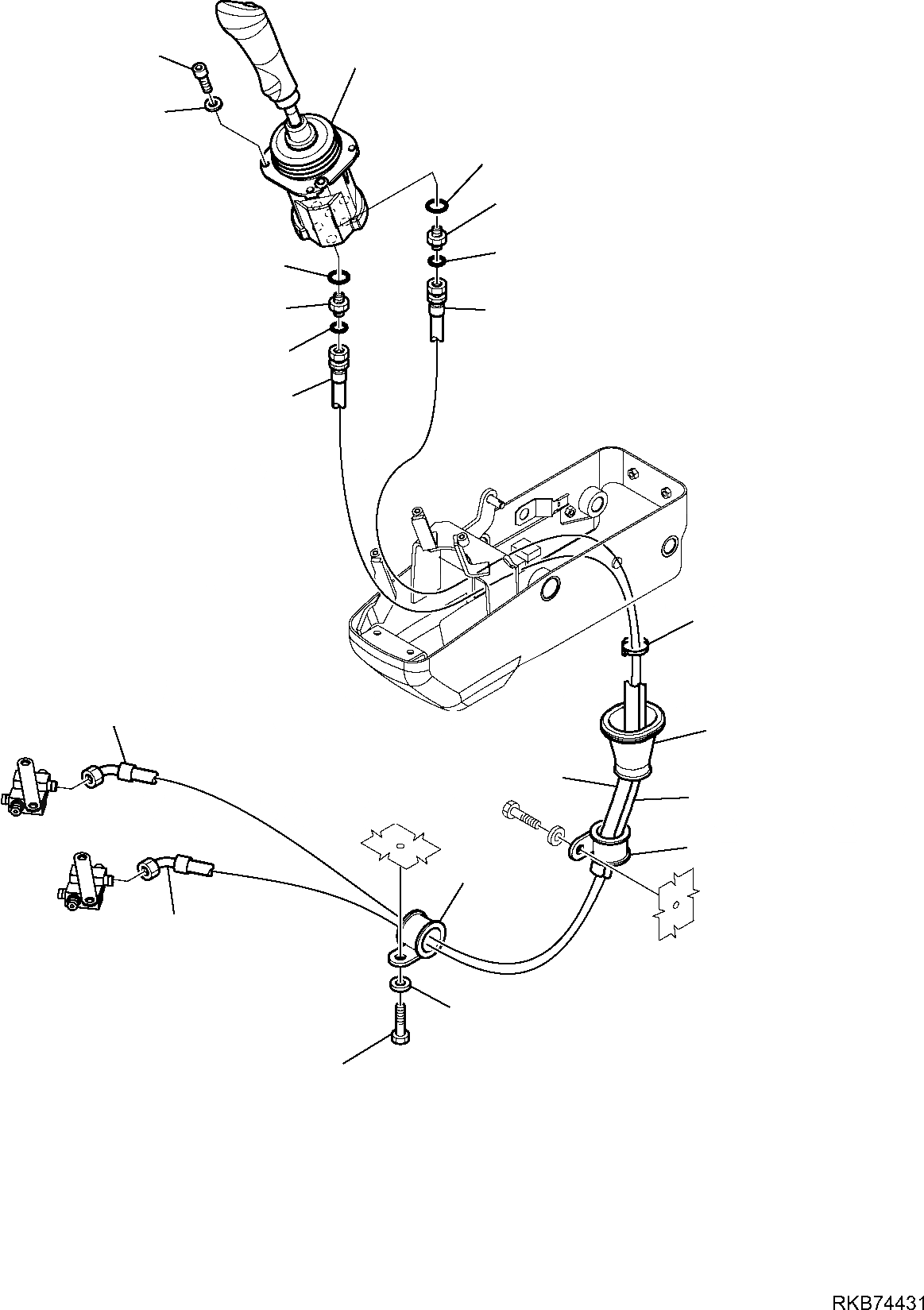 Схема запчастей Komatsu PC26MR-3 - ГИДРОЛИНИЯ (ЛЕВ. СЕРВОУПРАВЛ. ЛИНИЯ) (/) РАБОЧЕЕ ОБОРУДОВАНИЕ ГИДРАВЛИКА
