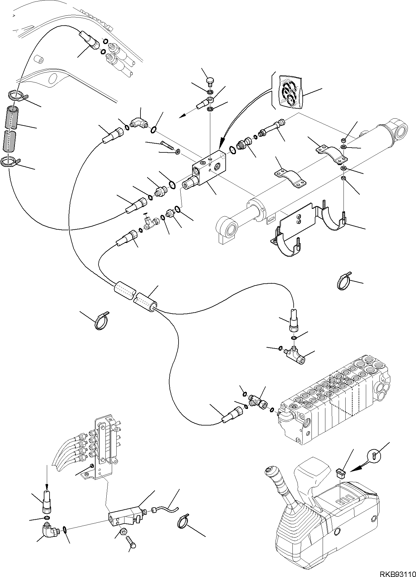 Схема запчастей Komatsu PC26MR-3 - ГИДРОЛИНИЯ (ГИДРОЛИНИЯ СТРЕЛЫ) (КЛАПАН БЕЗОПАСНОСТИ)(С ДАТЧИКОМS) РАБОЧЕЕ ОБОРУДОВАНИЕ ГИДРАВЛИКА