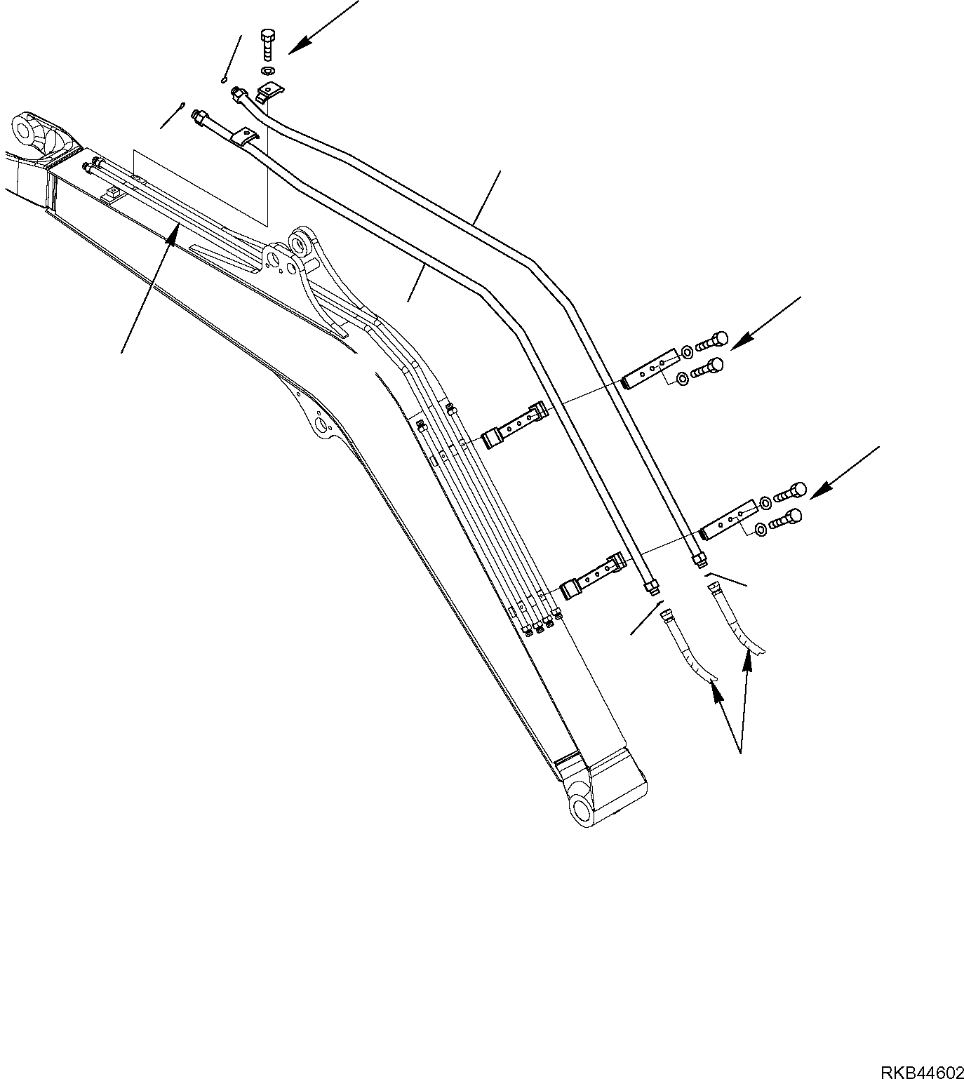 Схема запчастей Komatsu PC26MR-3 - ГИДРОЛИНИЯ (НАВЕСНОЕ ОБОРУД-Е) (/) РАБОЧЕЕ ОБОРУДОВАНИЕ