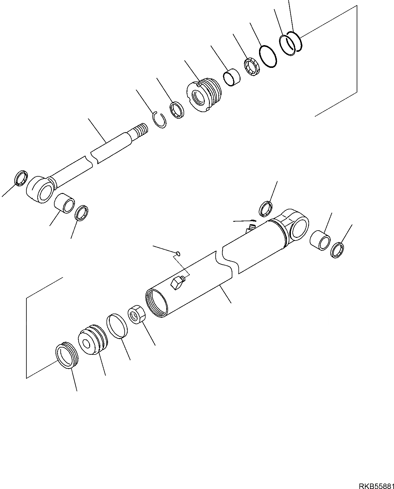 Схема запчастей Komatsu PC26MR-3 - ЦИЛИНДР ПОВОРОТА СТРЕЛЫ РАБОЧЕЕ ОБОРУДОВАНИЕ