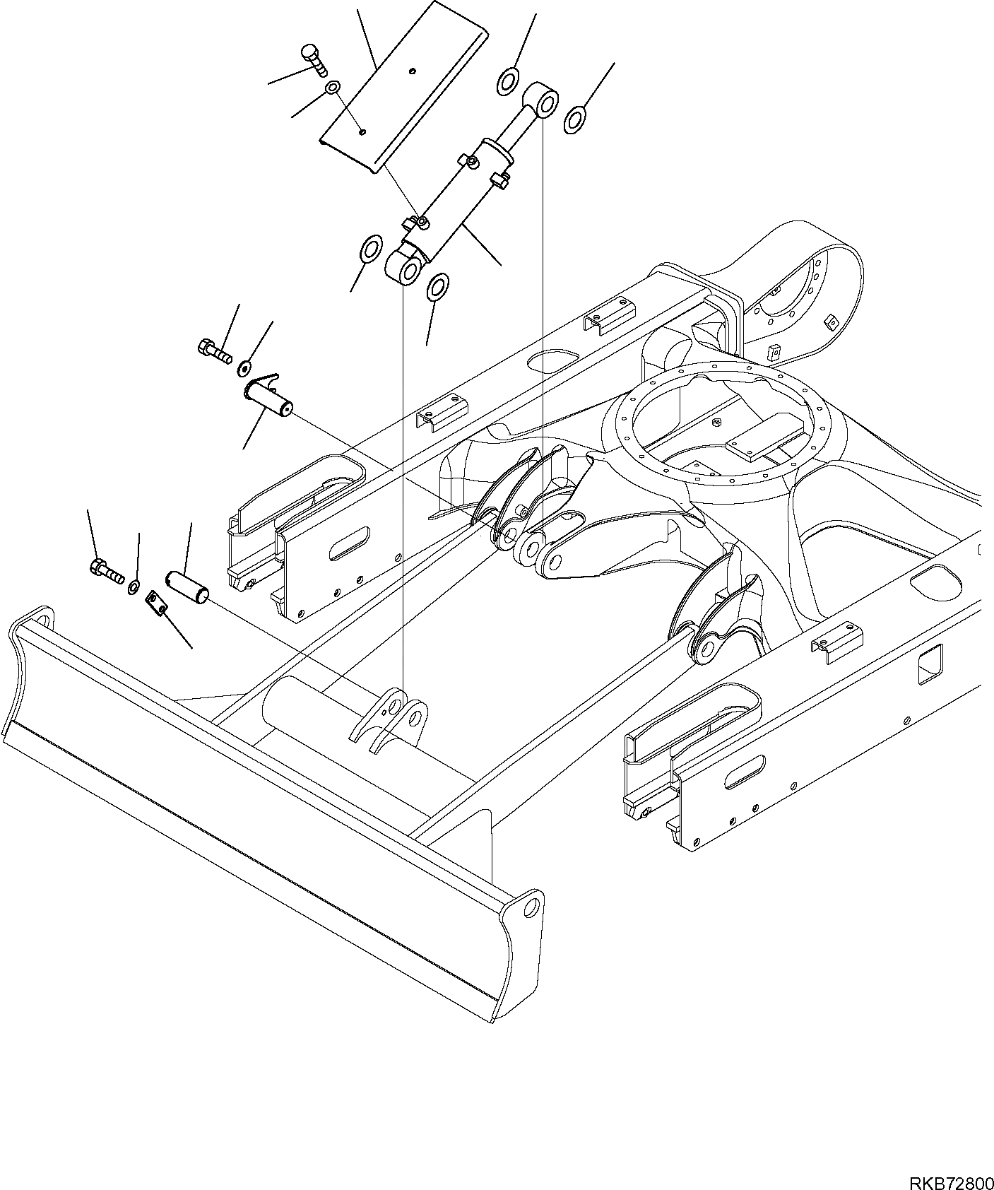 Схема запчастей Komatsu PC26MR-3 - ОТВАЛ, С ГУСЕНИЧНАЯ РАМА CASTED ВЕРСИЯ, (/) РАБОЧЕЕ ОБОРУДОВАНИЕ