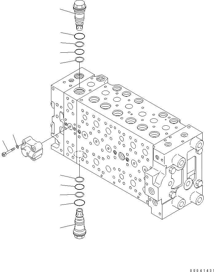 Схема запчастей Komatsu PC270-8 - ОСНОВН. КЛАПАН (-АКТУАТОР) (KUK) (7/9)(№-) ОСНОВН. КОМПОНЕНТЫ И РЕМКОМПЛЕКТЫ