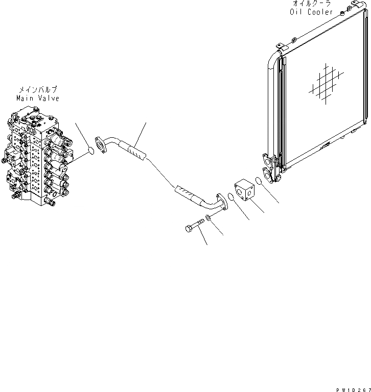 Схема запчастей Komatsu PC270-7-AG - НАВЕСНОЕ ОБОРУД-Е (ВОЗВРАТ. ЛИНИЯ) ( АКТУАТОР) (КОМПЛЕКТ) ГИДРАВЛИКА