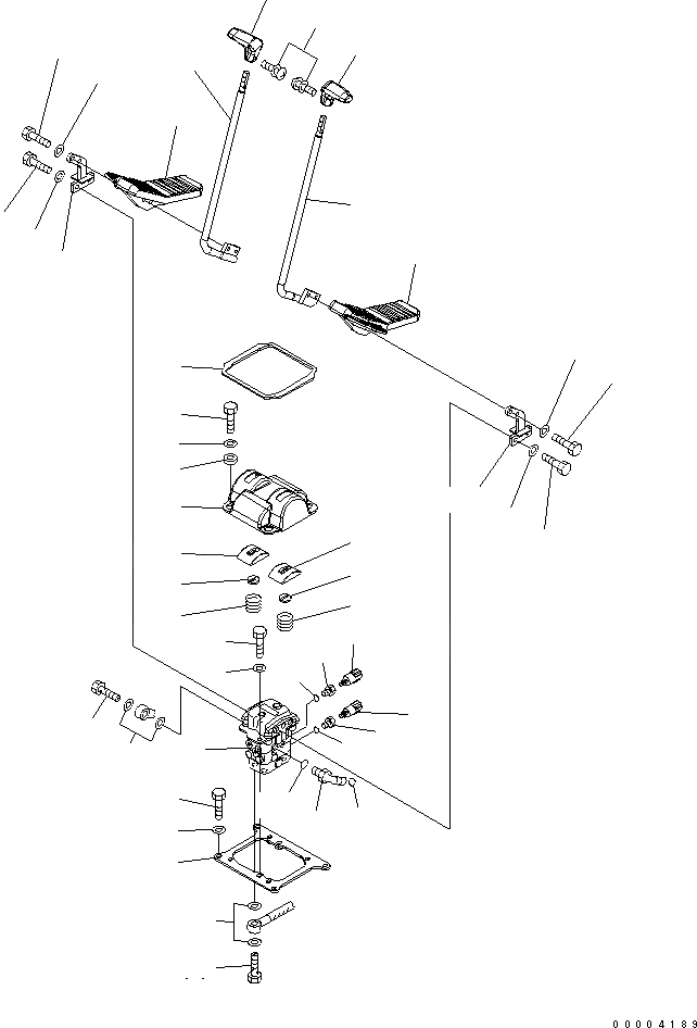 Схема запчастей Komatsu PC270-7-AG - ОСНОВН. КОНСТРУКЦИЯ (КОНТРОЛЬ ХОДА)(№-) КАБИНА ОПЕРАТОРА И СИСТЕМА УПРАВЛЕНИЯ