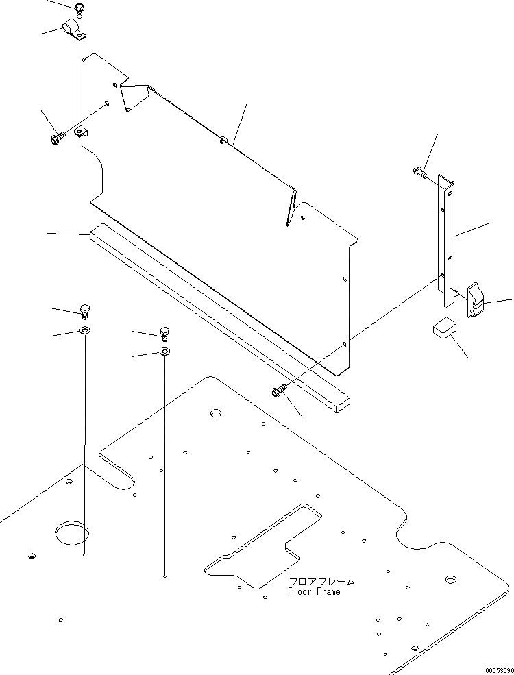 Схема запчастей Komatsu PC270-8 - КАБИНА (КАБИНА IN ЧАСТИ) (ПЕРЕГОРОДКА. И ФИЛЬТР.) КАБИНА ОПЕРАТОРА И СИСТЕМА УПРАВЛЕНИЯ