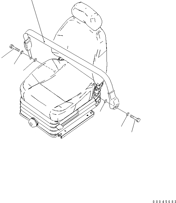 Схема запчастей Komatsu PC270LC-8-W1 - РЕМЕНЬ БЕЗОПАСНОСТИ (78MM ШИР.) КАБИНА ОПЕРАТОРА И СИСТЕМА УПРАВЛЕНИЯ