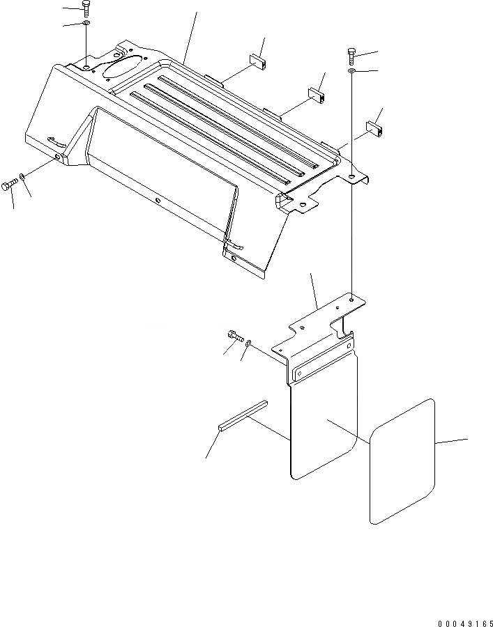 Схема запчастей Komatsu PC270LC-8-W1 - КАБИНА (КАБИНА IN ЧАСТИ) (LUGGAGE ПЛАСТИНА) КАБИНА ОПЕРАТОРА И СИСТЕМА УПРАВЛЕНИЯ