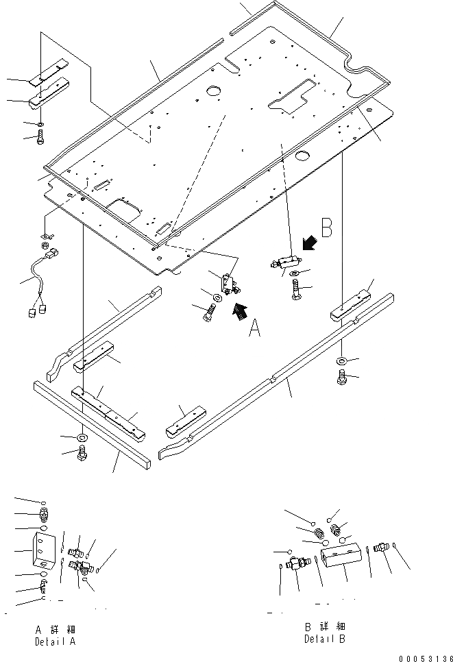 Схема запчастей Komatsu PC270LC-8-W1 - КАБИНА (ПОЛ) (P¤ T БЛОК И УПЛОТНЕНИЕ) (-АКТУАТОР КОНТУР) КАБИНА ОПЕРАТОРА И СИСТЕМА УПРАВЛЕНИЯ