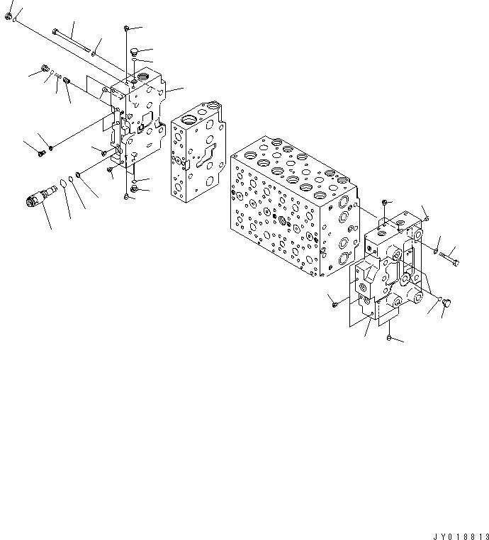Схема запчастей Komatsu PC270LC-8-W1 - ОСНОВН. КЛАПАН (-АКТУАТОР) (7/9)(№-) ОСНОВН. КОМПОНЕНТЫ И РЕМКОМПЛЕКТЫ