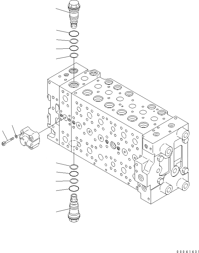 Схема запчастей Komatsu PC270LC-8-W1 - ОСНОВН. КЛАПАН (-АКТУАТОР) (7/9) ОСНОВН. КОМПОНЕНТЫ И РЕМКОМПЛЕКТЫ