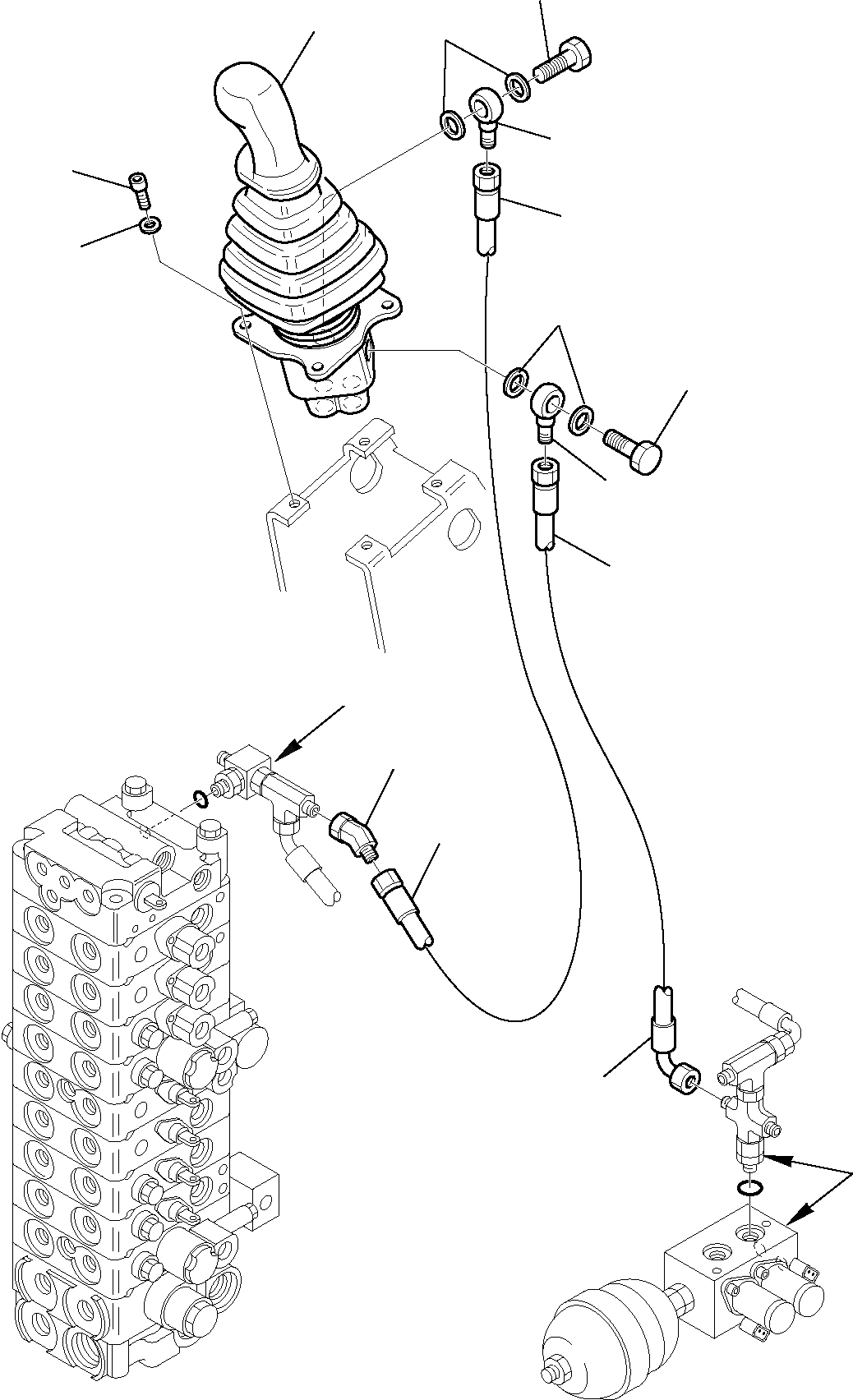 Схема запчастей Komatsu PC27R-8 DELUXE - ГИДРОЛИНИЯ ПРАВ. (СЕРВОУПРАВЛ. ЛИНИЯ) УПРАВЛ-Е РАБОЧИМ ОБОРУДОВАНИЕМ