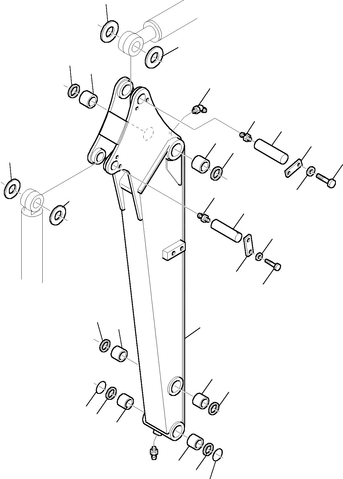 Схема запчастей Komatsu PC27R-8 DELUXE - РУКОЯТЬ РАБОЧЕЕ ОБОРУДОВАНИЕ