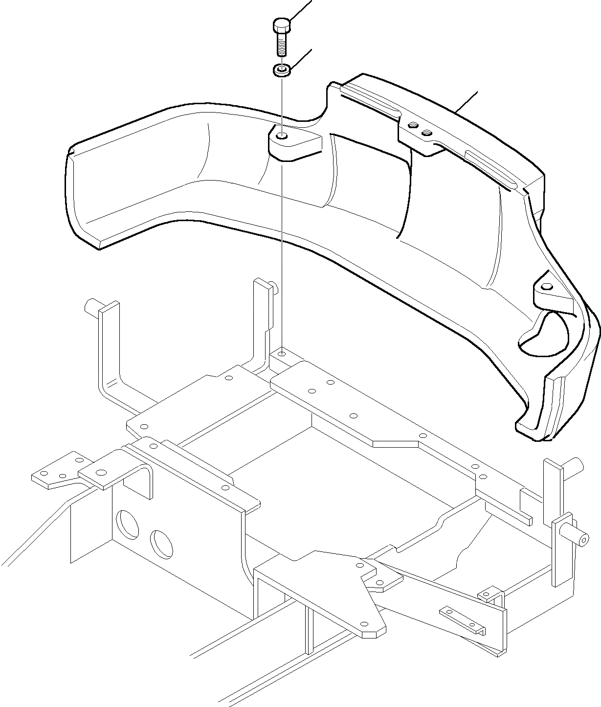 Схема запчастей Komatsu PC27R-8 DELUXE - ПРОТИВОВЕС СИСТЕМА УПРАВЛЕНИЯ И ОСНОВНАЯ РАМА