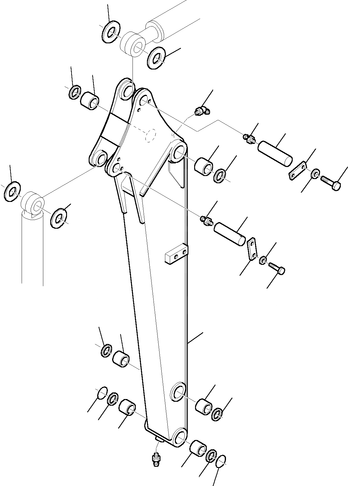 Схема запчастей Komatsu PC27R-8 DELUXE - РУКОЯТЬ РАБОЧЕЕ ОБОРУДОВАНИЕ