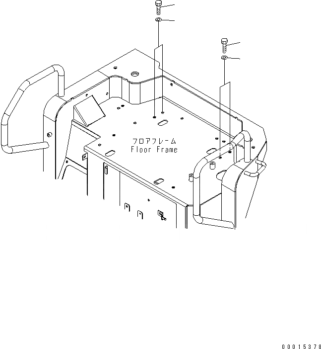Схема запчастей Komatsu PC27MR-2 - РЕМЕНЬ БЕЗОПАСНОСТИ LESS КАБИНА ОПЕРАТОРА И СИСТЕМА УПРАВЛЕНИЯ