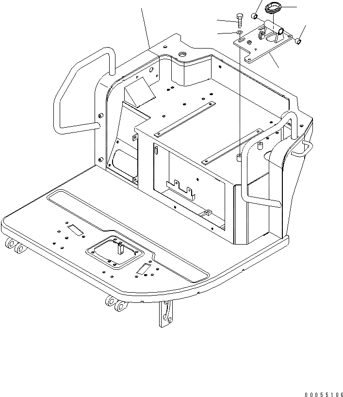 Схема запчастей Komatsu PC27MR-2 - ОСНОВН. КОНСТРУКЦИЯ (РАМА И ОСНОВ.) (НАВЕС) (ДЛЯ СЕВ. АМЕРИКИ)(№79-) КАБИНА ОПЕРАТОРА И СИСТЕМА УПРАВЛЕНИЯ
