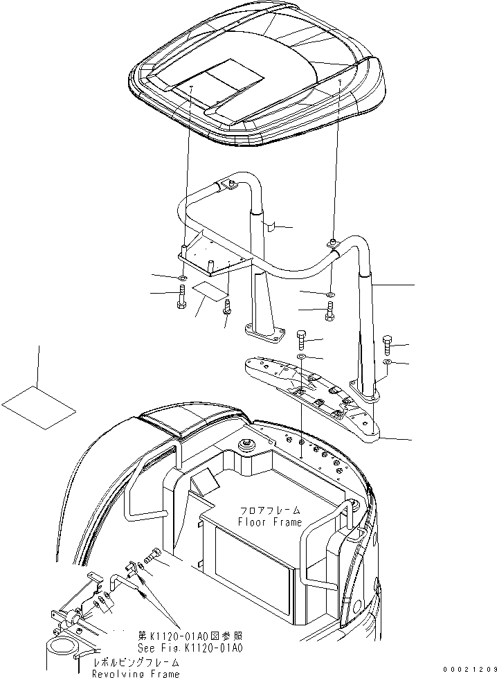 Схема запчастей Komatsu PC27MR-2-A - SOFT НАВЕС (КОМПЛЕКТ) (ДЛЯ ЯПОН.) КАБИНА ОПЕРАТОРА И СИСТЕМА УПРАВЛЕНИЯ