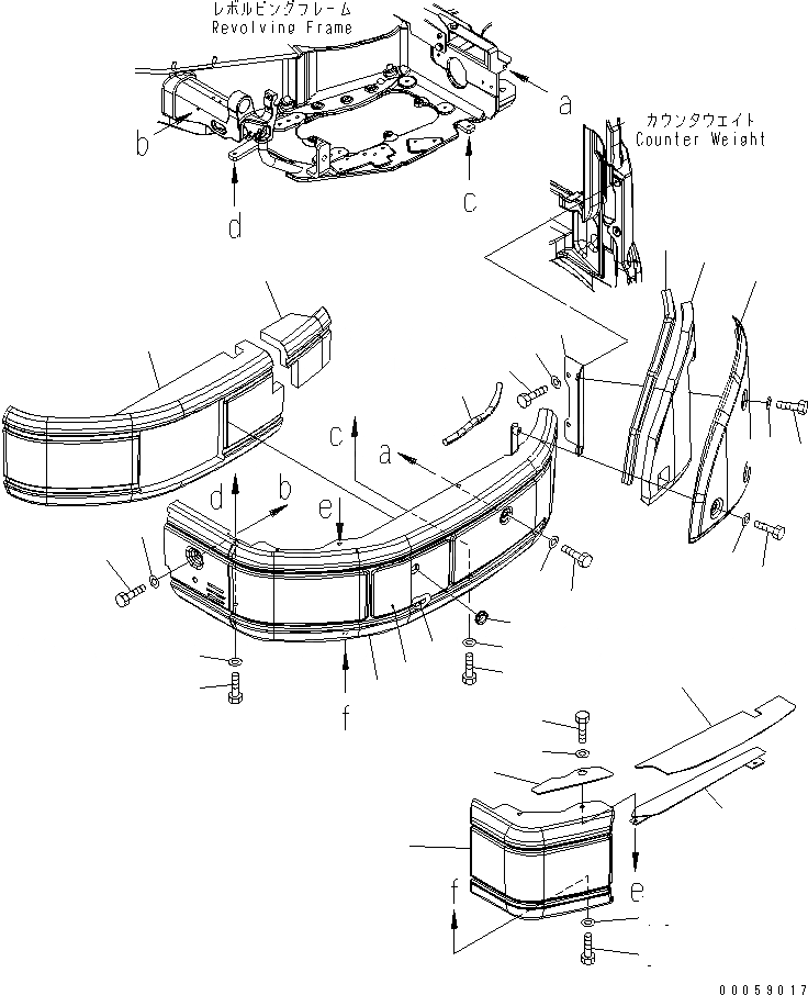 Схема запчастей Komatsu PC27MR-2 - ЛЕВ. КРЫШКА(КАБИНА) (ДЛЯ NA)(№-79) ЧАСТИ КОРПУСА