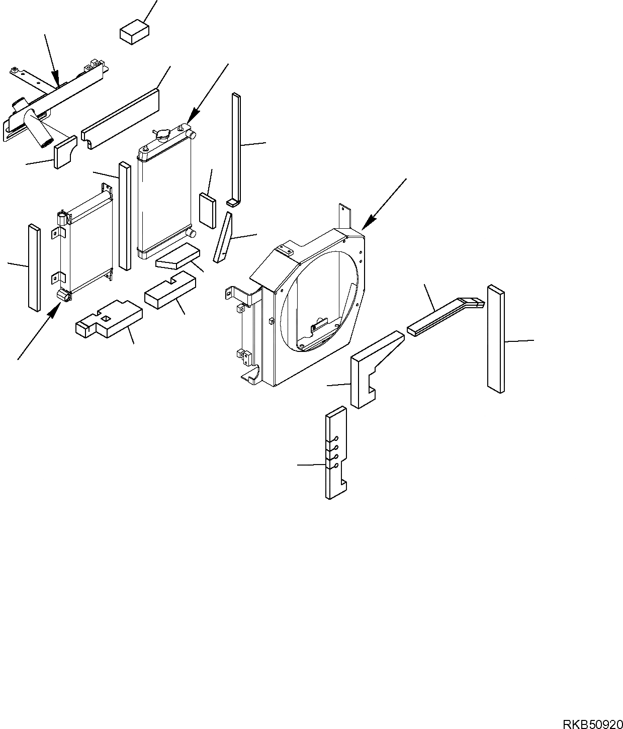 Схема запчастей Komatsu PC27MR-2 - ОХЛАЖД-Е (COVER) КОМПОНЕНТЫ ДВИГАТЕЛЯ И ЭЛЕКТРИКА