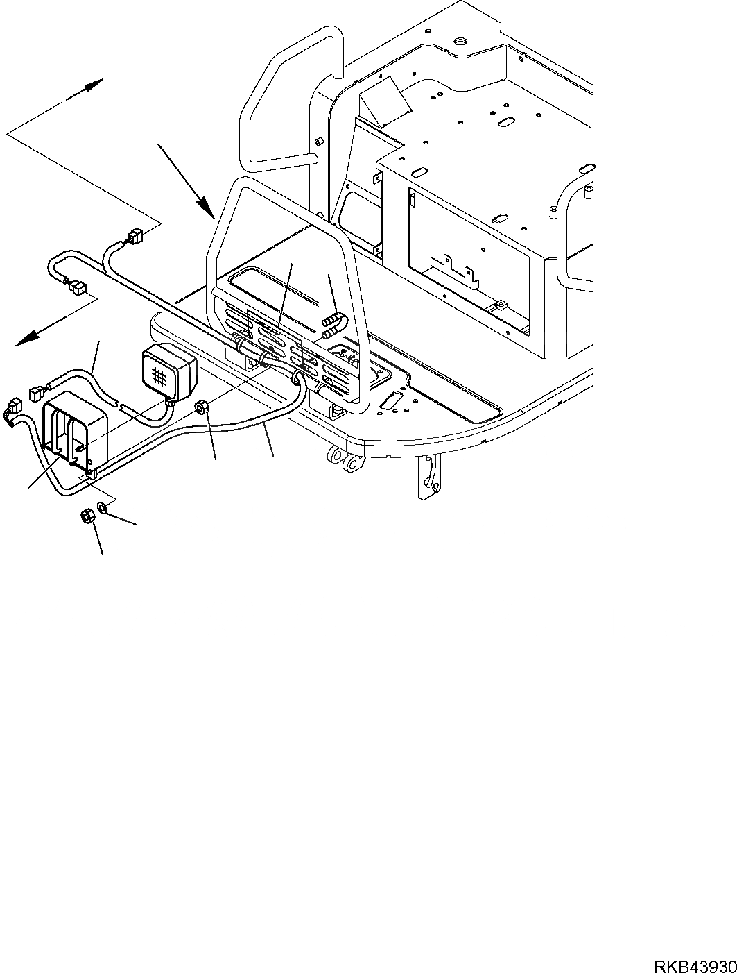 Схема запчастей Komatsu PC27MR-2 - ДОПОЛН. РАБОЧ. ОСВЕЩЕНИЕ (ДЛЯ НАВЕСА) КОМПОНЕНТЫ ДВИГАТЕЛЯ И ЭЛЕКТРИКА