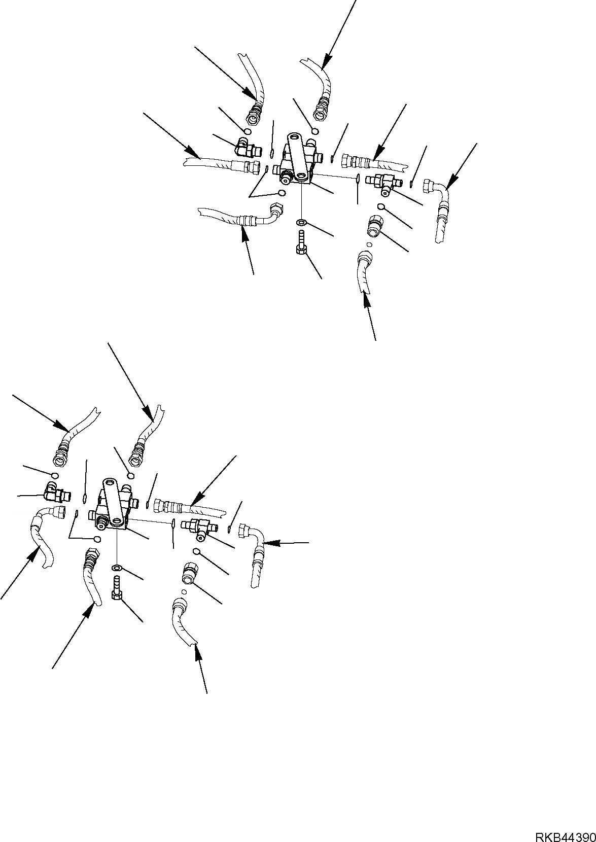 Схема запчастей Komatsu PC27MR-2 - ГИДРОЛИНИЯ (СЕРВОУПРАВЛ. ЛИНИЯ) (/) РАБОЧЕЕ ОБОРУДОВАНИЕ ГИДРАВЛИКА