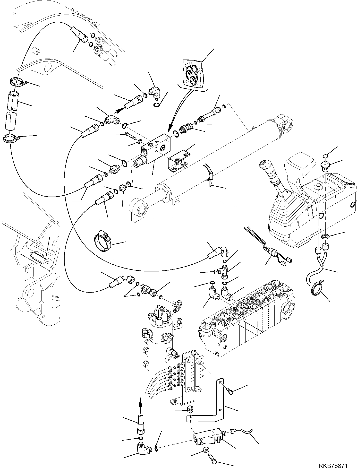 Схема запчастей Komatsu PC27MR-2 - ГИДРОЛИНИЯ (ГИДРОЛИНИЯ СТРЕЛЫ) (КЛАПАН БЕЗОПАСНОСТИ) (С ДАТЧИКОМS) РАБОЧЕЕ ОБОРУДОВАНИЕ ГИДРАВЛИКА
