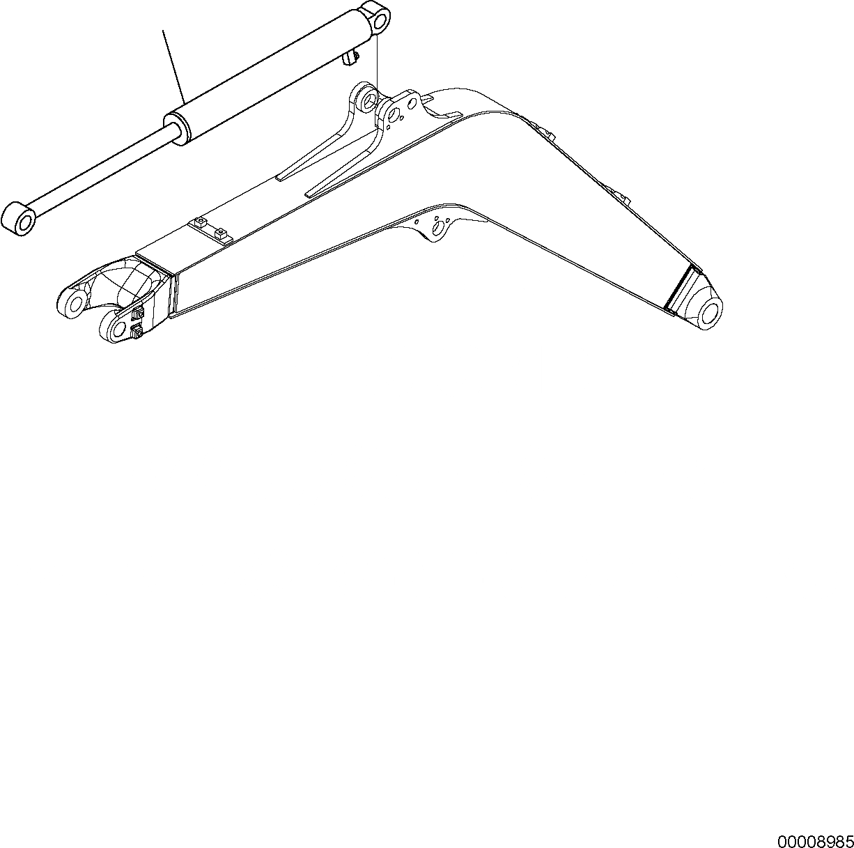 Схема запчастей Komatsu PC27MR-2 - ЦИЛИНДР РУКОЯТИ РАБОЧЕЕ ОБОРУДОВАНИЕ