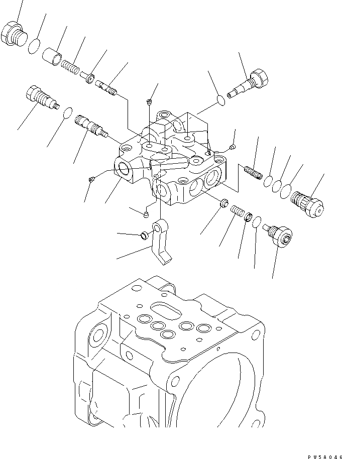 Схема запчастей Komatsu PC27MRX-1 - ОСНОВН. НАСОС (/)(№9-.) ОСНОВН. КОМПОНЕНТЫ И РЕМКОМПЛЕКТЫ