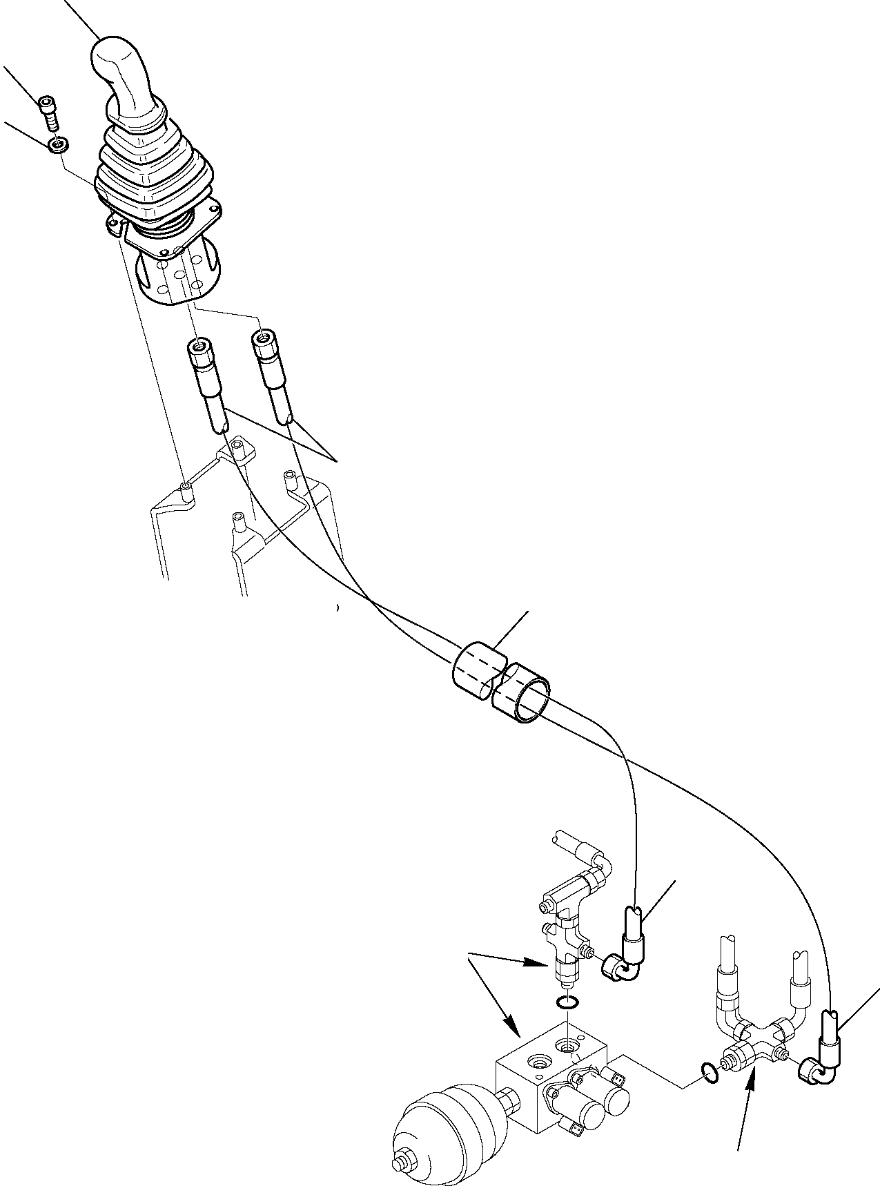 Схема запчастей Komatsu PC27R-8 - ГИДРОЛИНИЯ ЛЕВ. (СЕРВОУПРАВЛ. ЛИНИЯ) УПРАВЛ-Е РАБОЧИМ ОБОРУДОВАНИЕМ