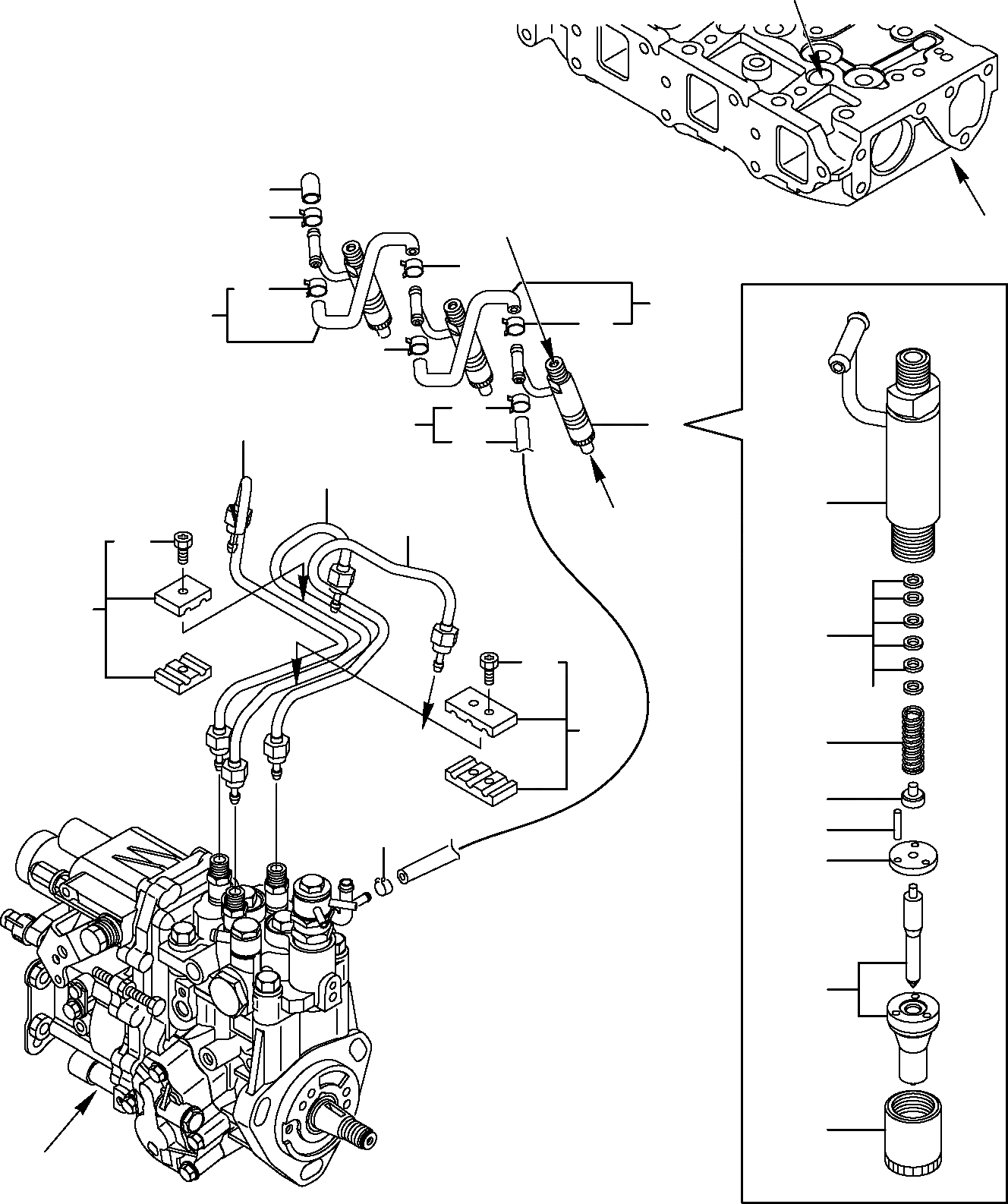Схема запчастей Komatsu PC27R-8 - ТОПЛИВН. ЛИНИЯ ВПРЫСКА ДВИГАТЕЛЬ