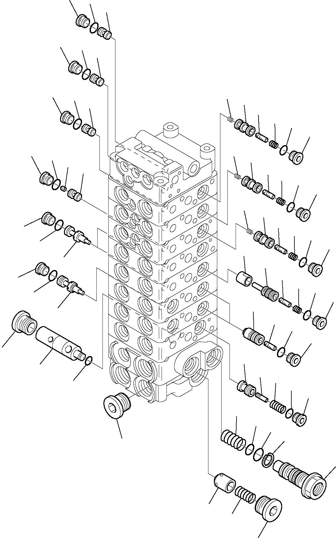 Схема запчастей Komatsu PC27R-8 - УПРАВЛЯЮЩ. КЛАПАН (/) УПРАВЛ-Е РАБОЧИМ ОБОРУДОВАНИЕМ