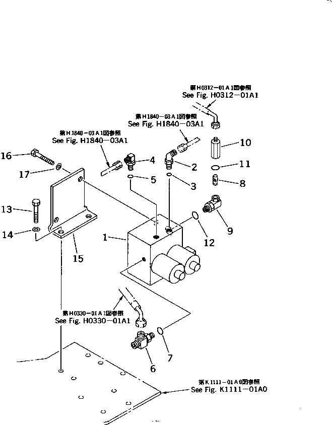 Схема запчастей Komatsu PC28UG-2 - P.P.C. ЛИНИЯ (/) ГИДРАВЛИКА