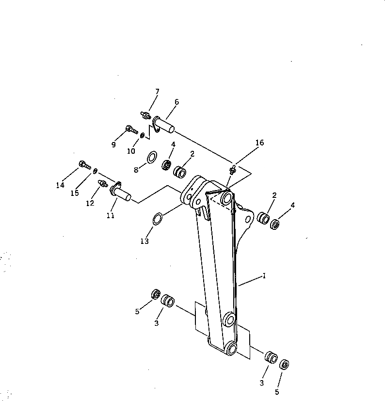 Схема запчастей Komatsu PC28UG-2 - РУКОЯТЬ РАБОЧЕЕ ОБОРУДОВАНИЕ