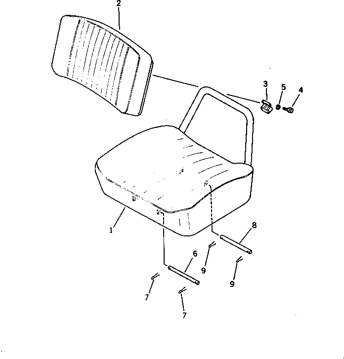 Схема запчастей Komatsu PC28UU-1 - СИДЕНЬЕ ОПЕРАТОРА(№-7) ЧАСТИ КОРПУСА