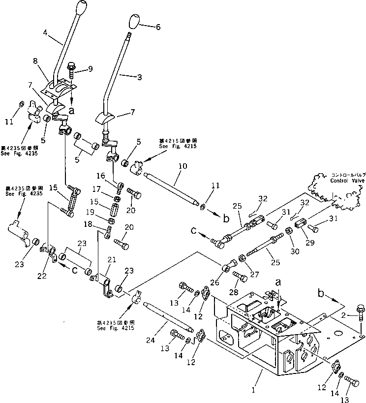 Схема запчастей Komatsu PC28UU-1 - РЫЧАГ УПРАВЛ-Я ХОДОМ (ДЛЯ WAY УПРАВЛ-Е)(№-) СИСТЕМА УПРАВЛЕНИЯ И ОСНОВНАЯ РАМА