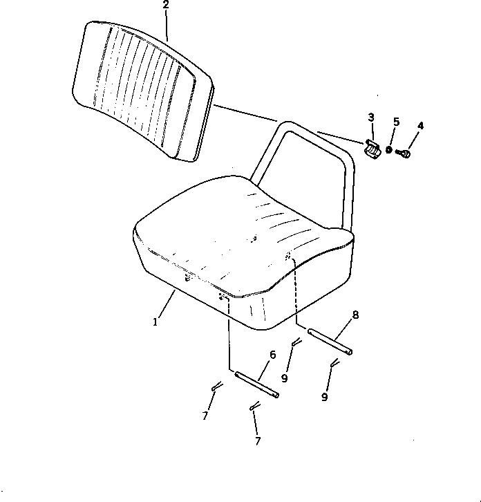 Схема запчастей Komatsu PC28UU-1 - СИДЕНЬЕ ОПЕРАТОРА(№-7) ЧАСТИ КОРПУСА