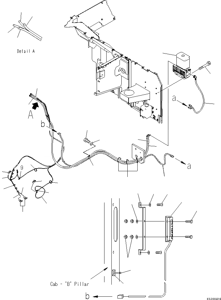 Схема запчастей Komatsu PC290LC-8K - ОСНОВ. MACHINE АВТОМАТИЧ. СМАЗ. ЧАСТИ (№K-) G АВТОМАТИЧ. СМАЗ. СИСТЕМА