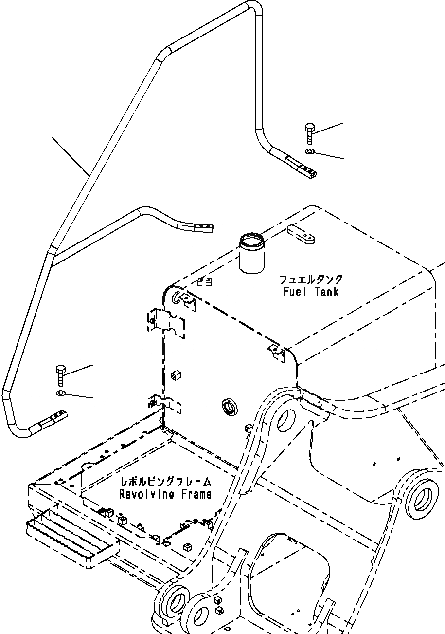 Схема запчастей Komatsu PC290LC-8K - HANDRAIL M ЧАСТИ КОРПУСАS И КРЫШКИ