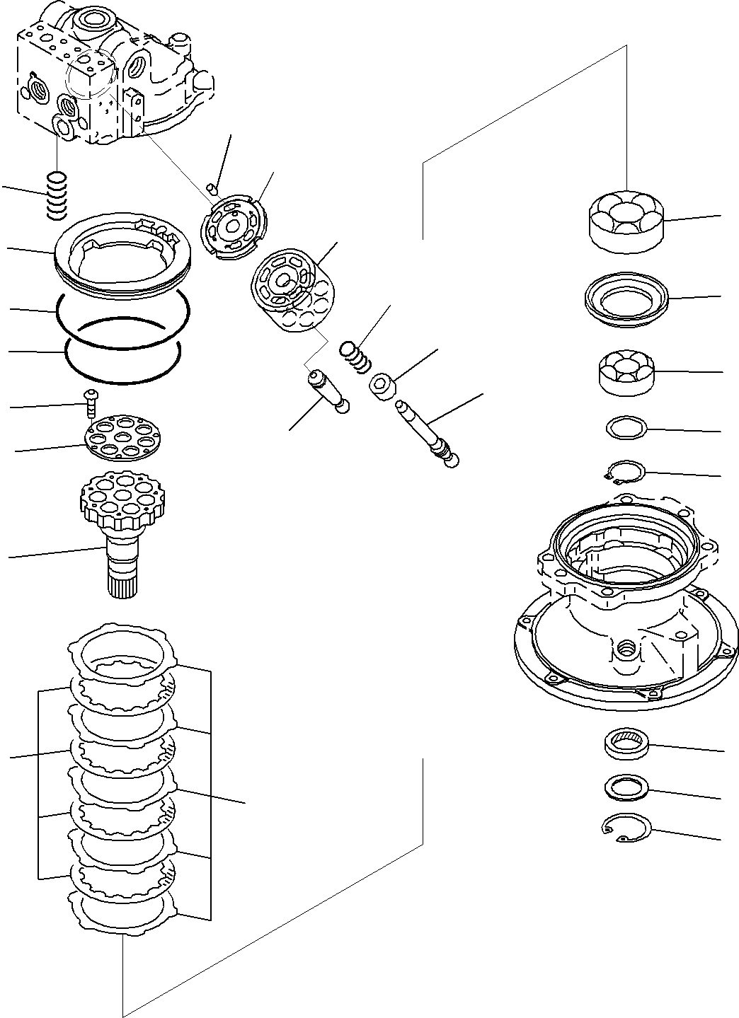 Схема запчастей Komatsu PC290LC-8K - МЕХАНИЗМ ПОВОРОТА (/) N ПОВОРОТН. КРУГ И КОМПОНЕНТЫ
