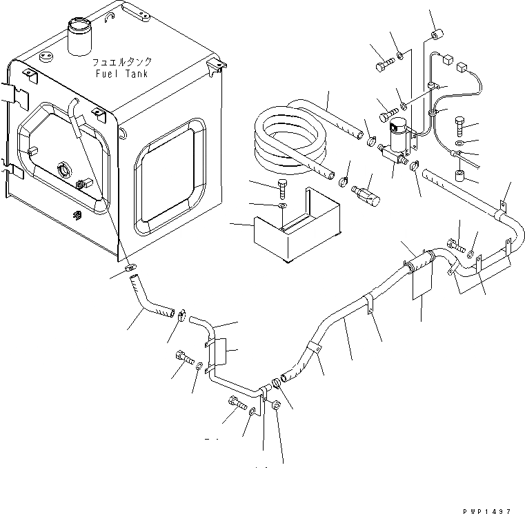 Схема запчастей Komatsu PC290LC-7K - НАСОС АВТОМАТИЧ. ЗАПРАВКИ ТОПЛИВА РАЗНОЕ