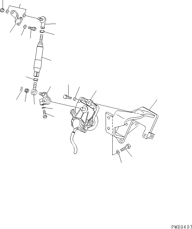 Схема запчастей Komatsu PC290NLC-6K - УПРАВЛ-Е ПОДАЧ. ТОПЛИВА КОМПОНЕНТЫ ДВИГАТЕЛЯ