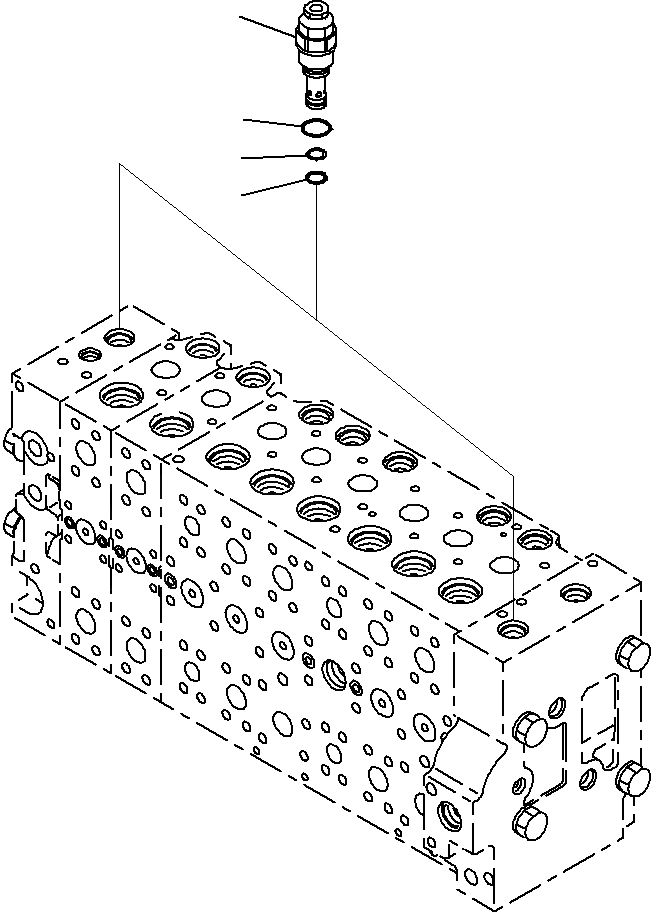 Схема запчастей Komatsu PC290NLC-8K - ОСНОВН. УПРАВЛЯЮЩ. КЛАПАН, ДЛЯ MACHINE С -ДОПОЛН. АКТУАТОР КОНТУР (9/) H ГИДРАВЛИКА