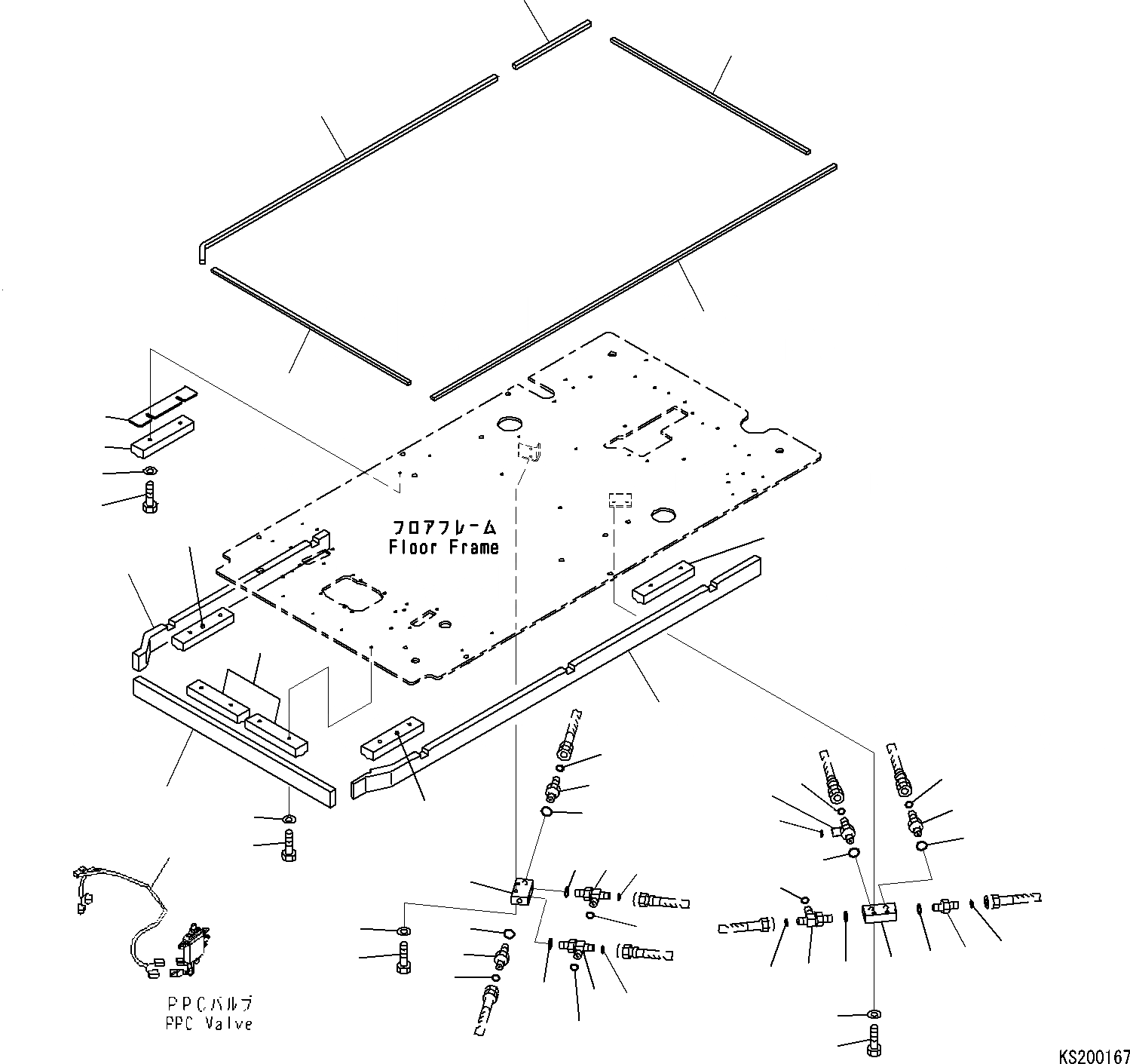 Схема запчастей Komatsu PC290NLC-8K - КАБИНА (/) (P, T БЛОК И ПОЛ УПЛОТНЕНИЕ) (ДЛЯ 2 ЧАСТИ СТРЕЛА, АКТУАТОР) K OPERATORґS ОБСТАНОВКА И СИСТЕМА УПРАВЛЕНИЯ