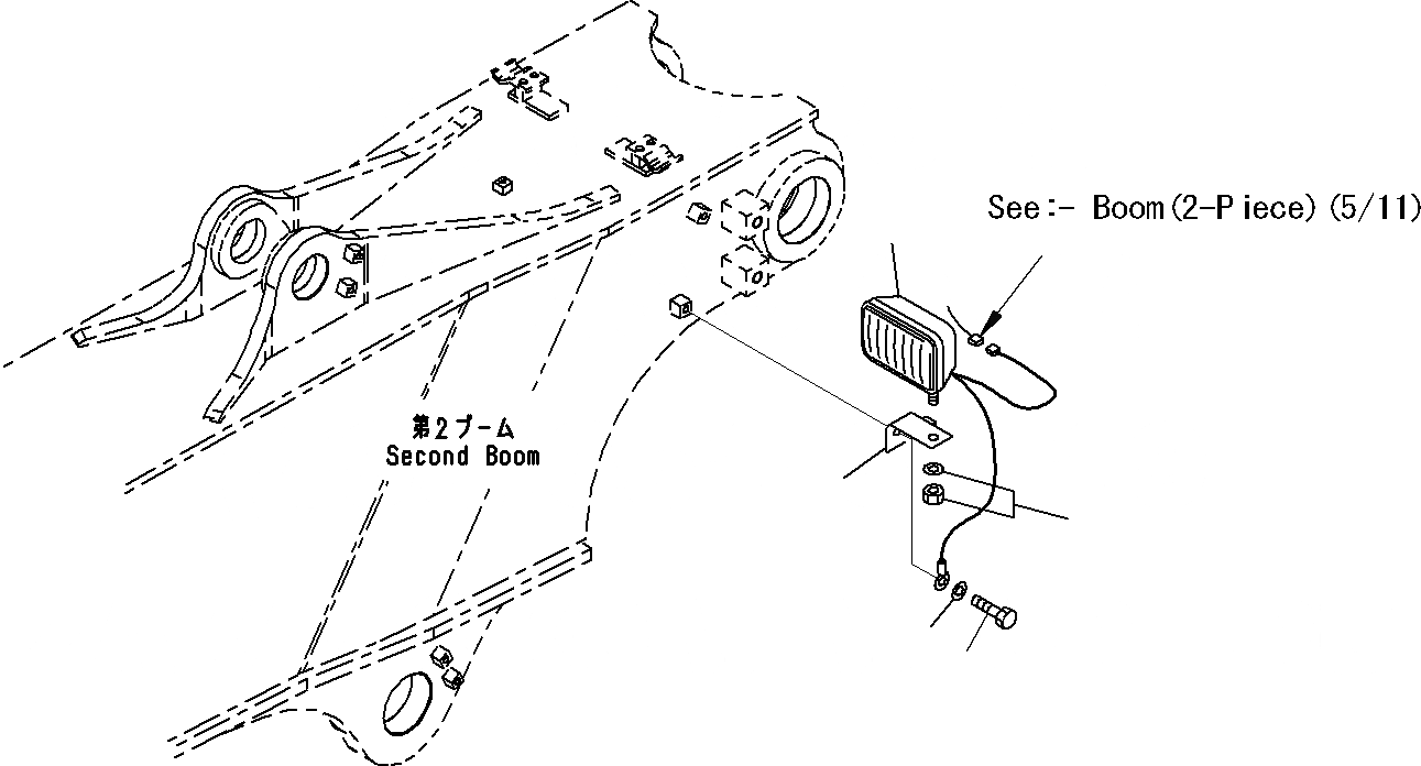 Схема запчастей Komatsu PC290NLC-8K - СТРЕЛА (-ЧАСТИ) (/) T РАБОЧЕЕ ОБОРУДОВАНИЕ
