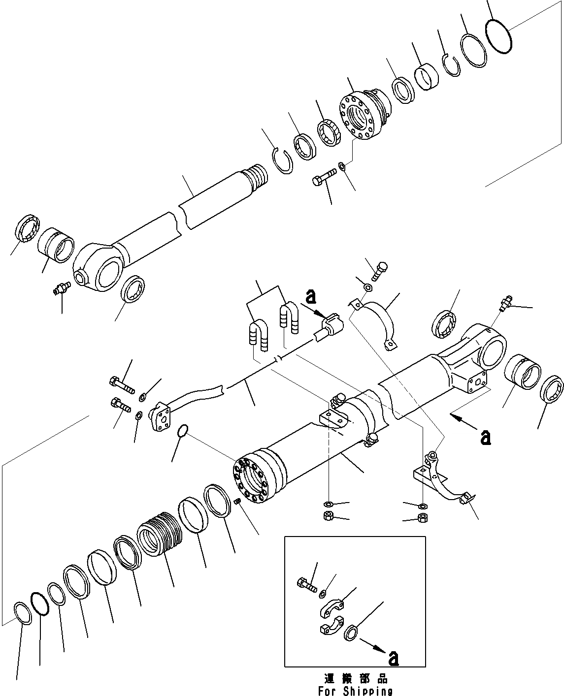 Схема запчастей Komatsu PC290NLC-8K - РУКОЯТЬ (/) (.M) (№K~K77) T РАБОЧЕЕ ОБОРУДОВАНИЕ